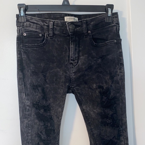 Zara TRF premium denim ripped skinny jeans - Picture 5 of 12